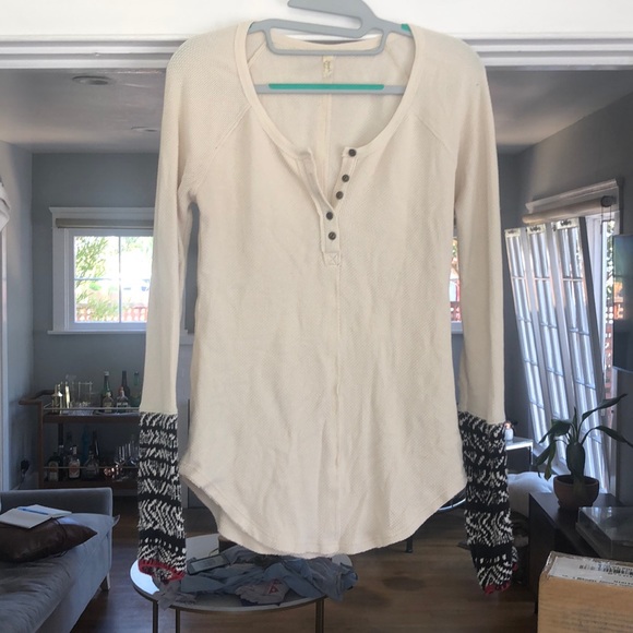 Free People Tops - FREE PEOPLE | Waffle Shirt ✨